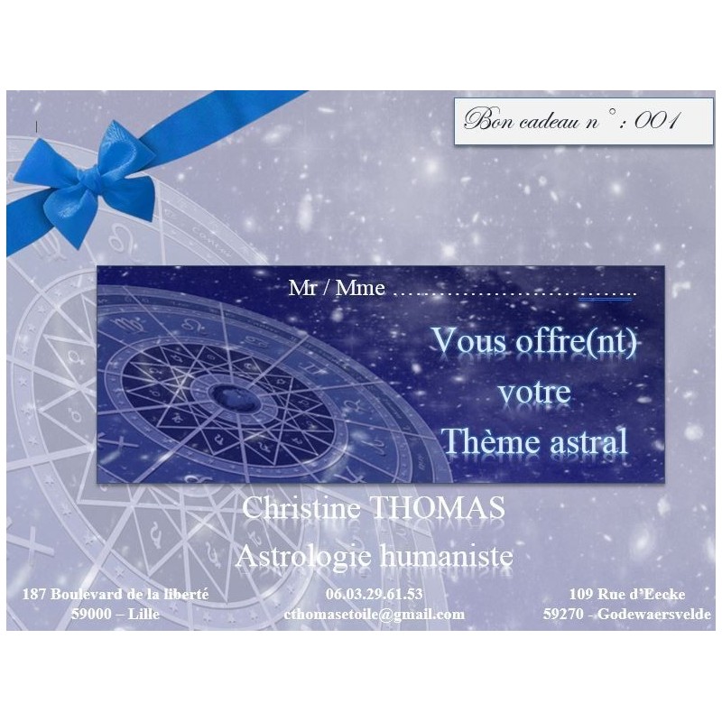 Chèque cadeau Astro